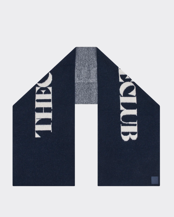 Copyright Knit Scarf Navy