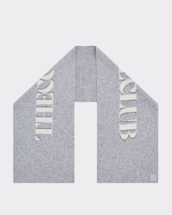 Copyright Strickschal Grau