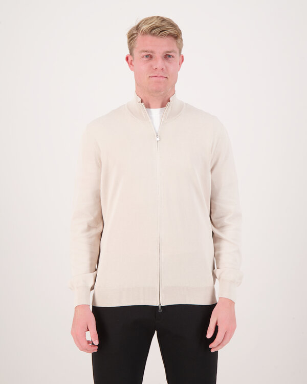 Knitwear Zip Vest Beige