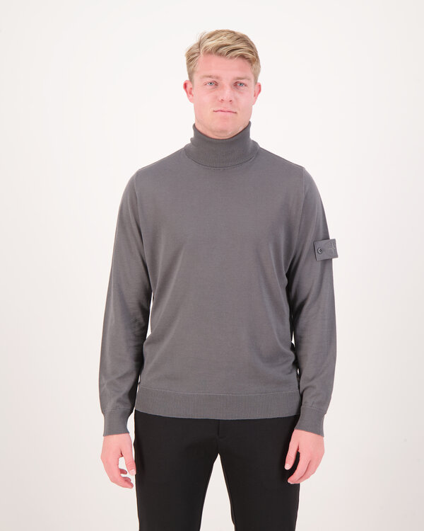 155100076 LS Polo Donkergrijs