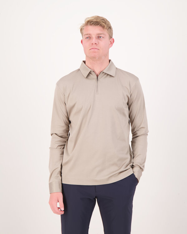 Sweat Troyer Poloshirt Lead Grey