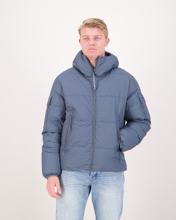 Pertex Hooded Down Jacket Blauw