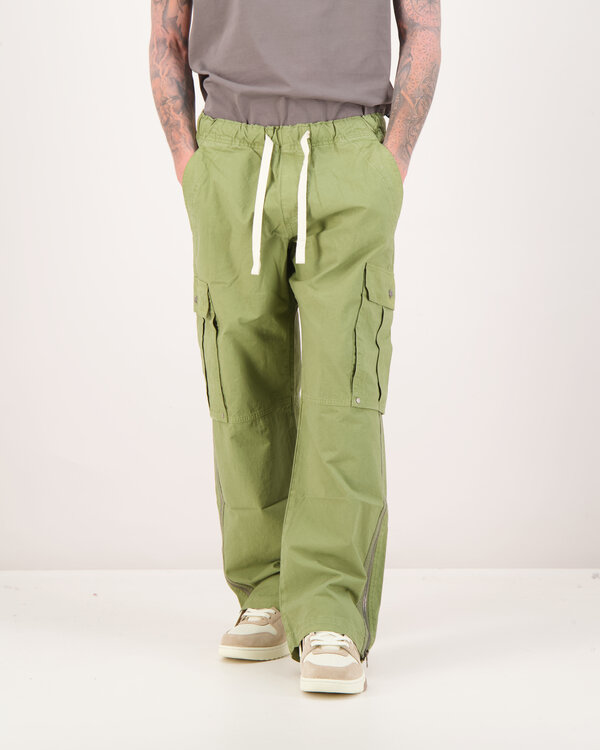 Curved Logo Cargo Broek Army