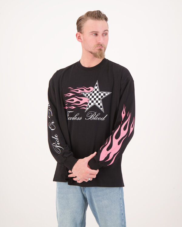 Gino longsleeve Tee Schwarz