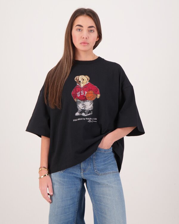 Polo Ralph Lauren Glitter Bear T-Shirt Black Glitter Bear T-Shirt Black