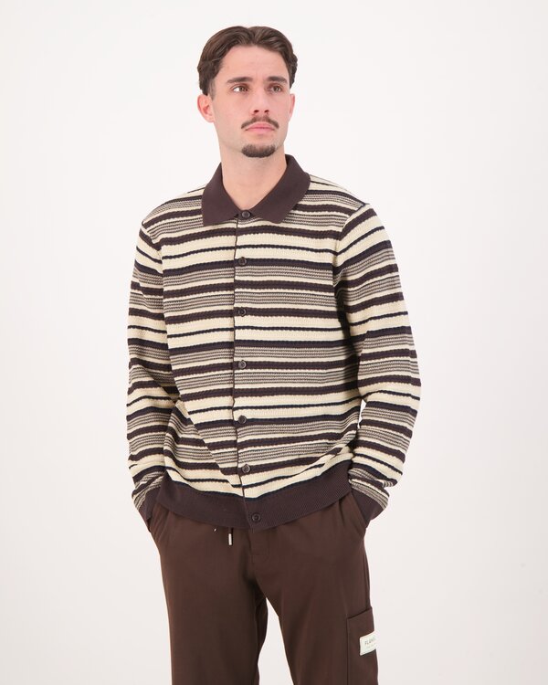 Nolan 60016 Longsleeve Polo Brown