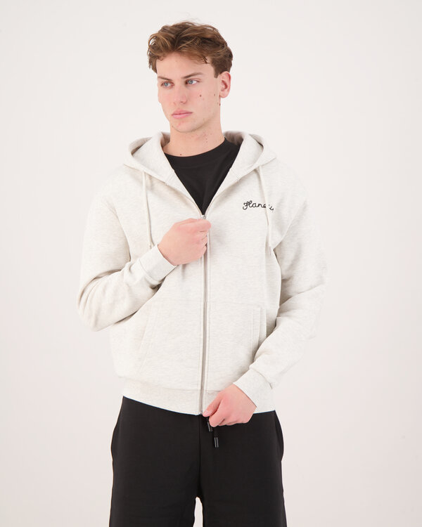 Signature Zip-Up Hoodie Lichtgrijs