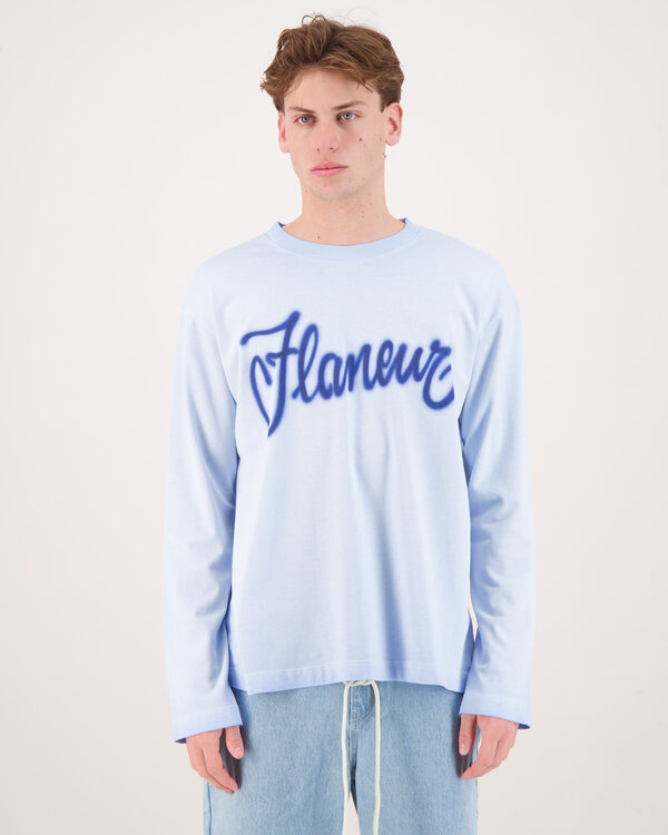Airbrush Summer Longsleeve Blauw