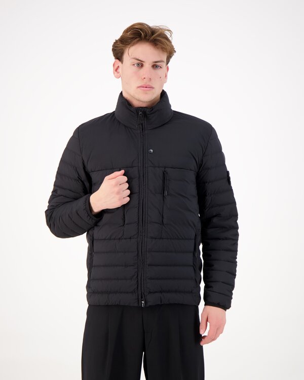 4100106 Seamless Tunnel Nylon Down Jacke Schwarz