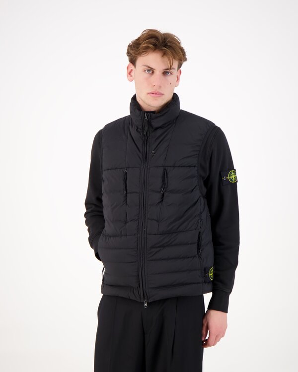 G100007 Seamless Tunnel Nylon Down - TC Bodywarmer Schwarz