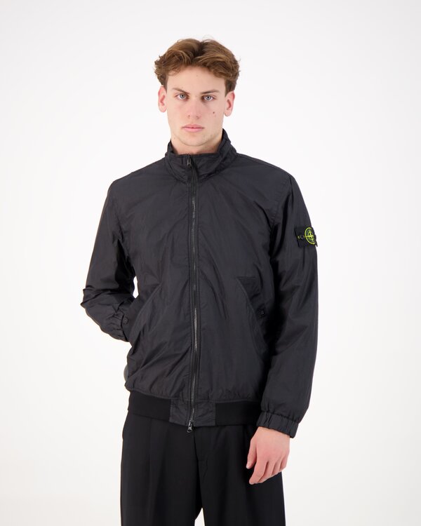 4100111 Garment Dyed Crinkle Reps NY Jacke Schwarz