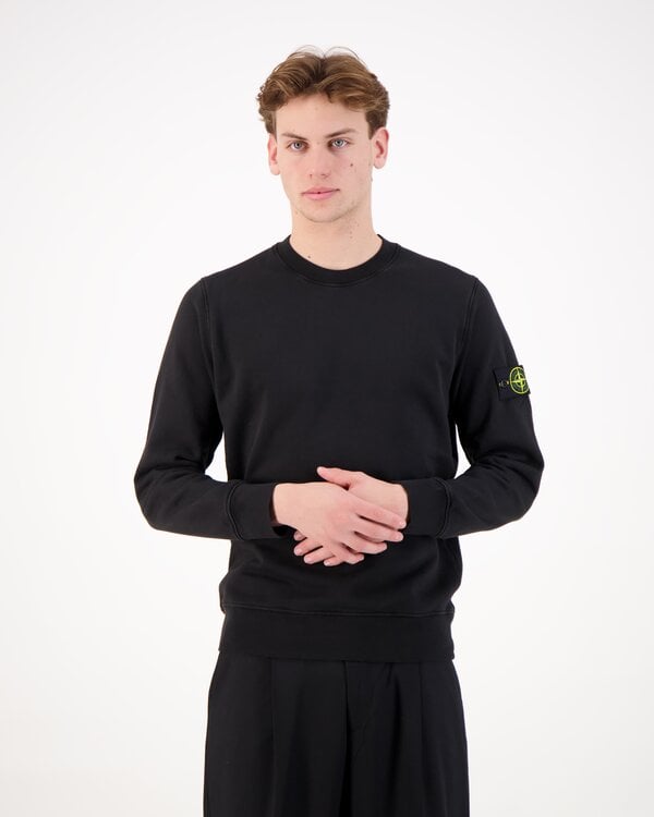 6100060 Organic Cotton Fleece Sweats Black.