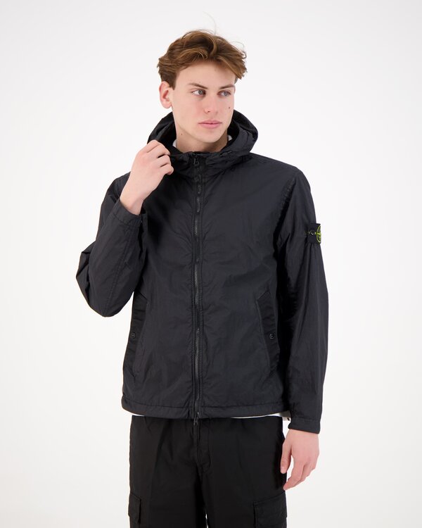 4100001  Garment Dyed Crinkle Reps NY Jacke Schwarz