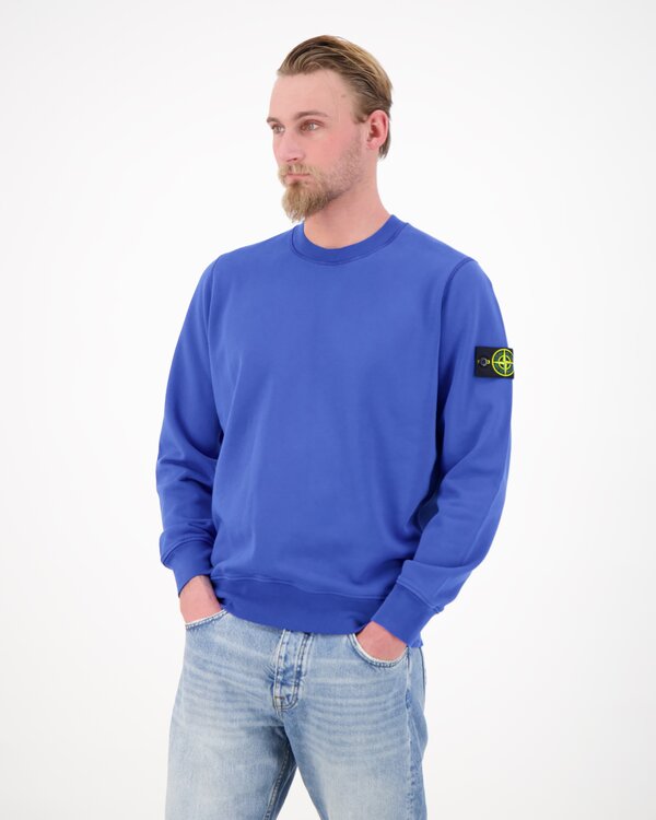 6100060 Organic Cotton Fleece Sweater Blauw