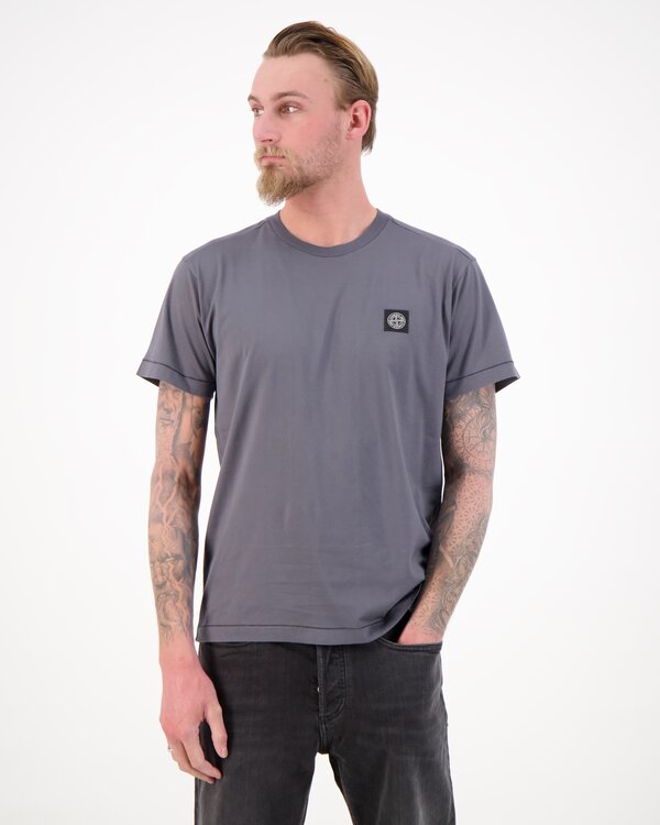 2100027 60/2 Cotton Jersey T-Shirt Blue / Grey