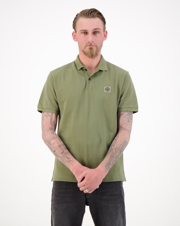 2200011 50/2 Organic Cotton Piqué Polo Military