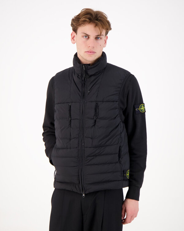 G100007 Seamless Tunnel Nylon Down - TC Bodywarmer Zwart