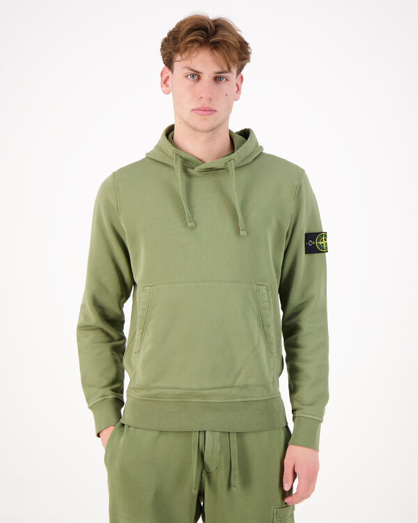 6100062 Fleece Kapuzenpullover Military