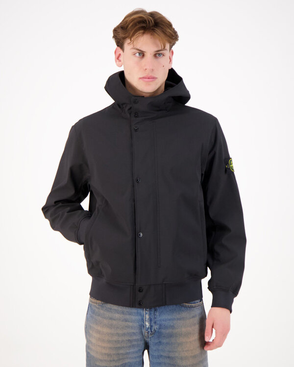 4100118 Light Soft Shell Jas Zwart