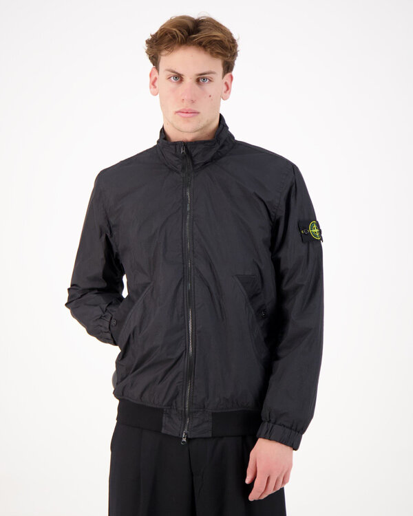 4100111 Garment Dyed Crinkle Reps NY Jacket Zwart