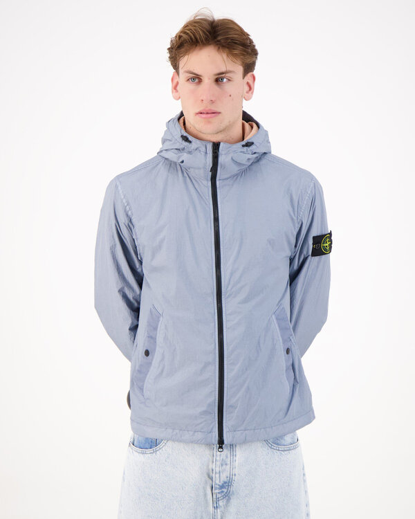 4100001  Garment Dyed Crinkle Reps NY Jas Donkerblauw