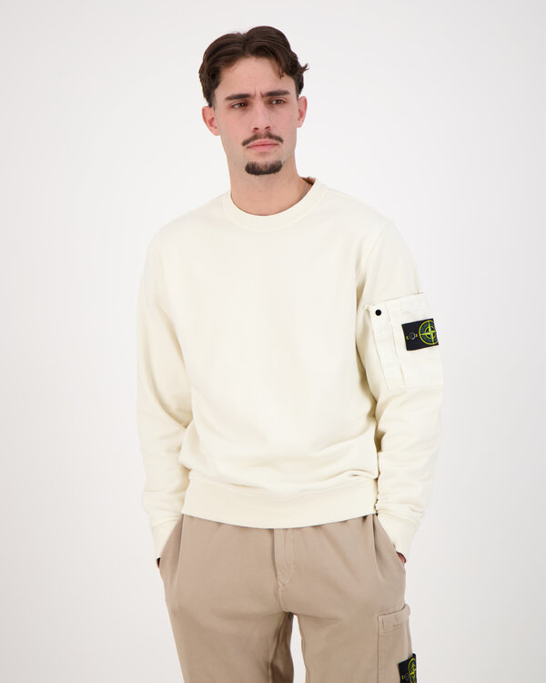 6100019 Cotton Fleece With Seasonal Pullover Ivory