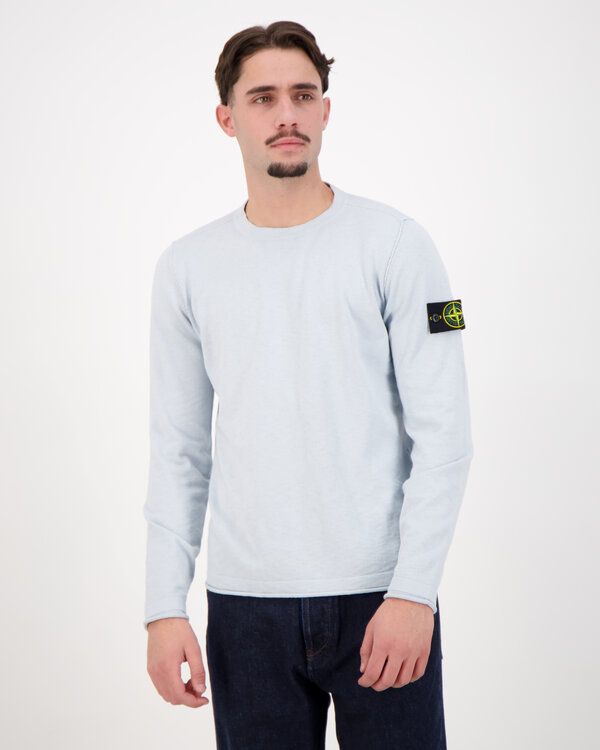 5100052 Stocking Stitch Crewneck Lichtblauw