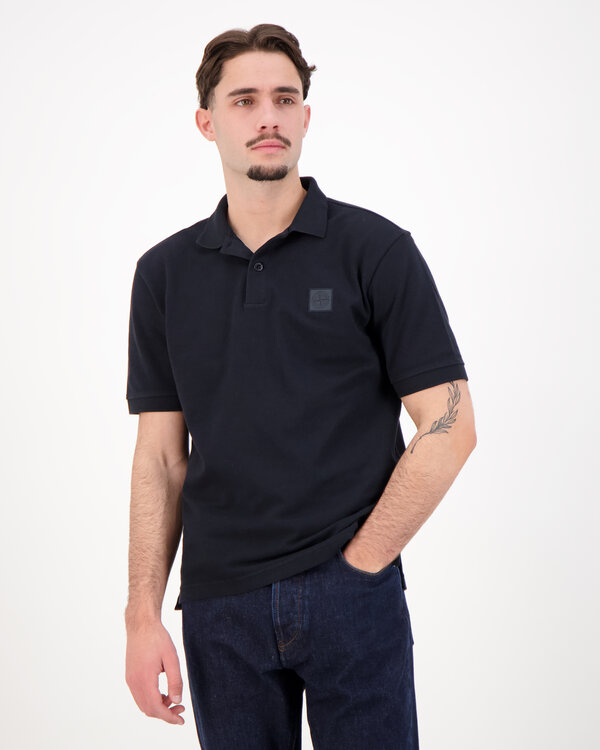 2200002 50/2 Organic Cotton Pique SI Ghost Polo Marine