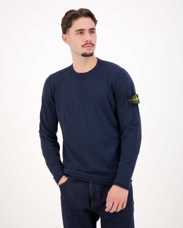 5100052 Stocking Stitch Crewneck Marine
