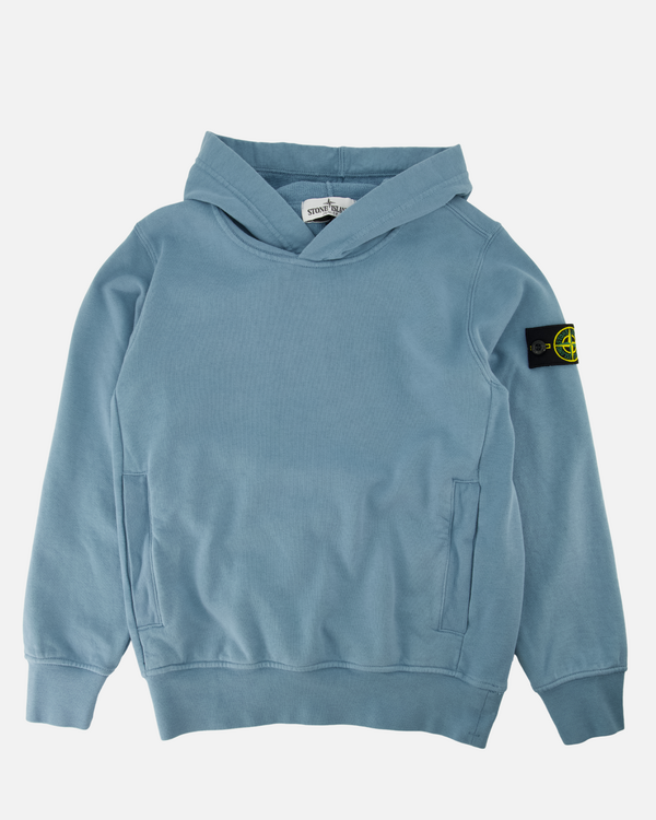 6100014 Organic Cotton Fleece Hoodie Powder Blue