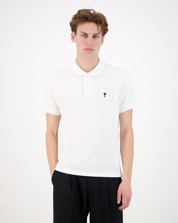 Contrasted Ami De Coeur Polo White