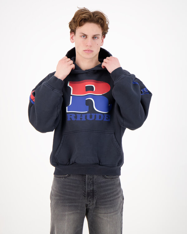 Split Petrol Logo Hoodie Schwarz