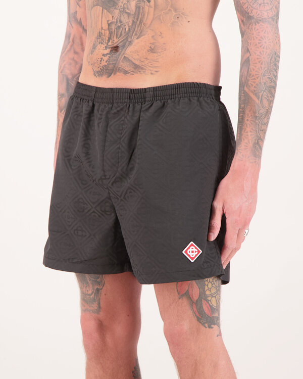 Jacquard Swim Shorts Black