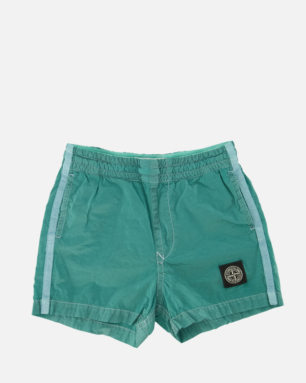 B100002 Nylon Metal In Econyl Regenerated Badehose Powder Aqua