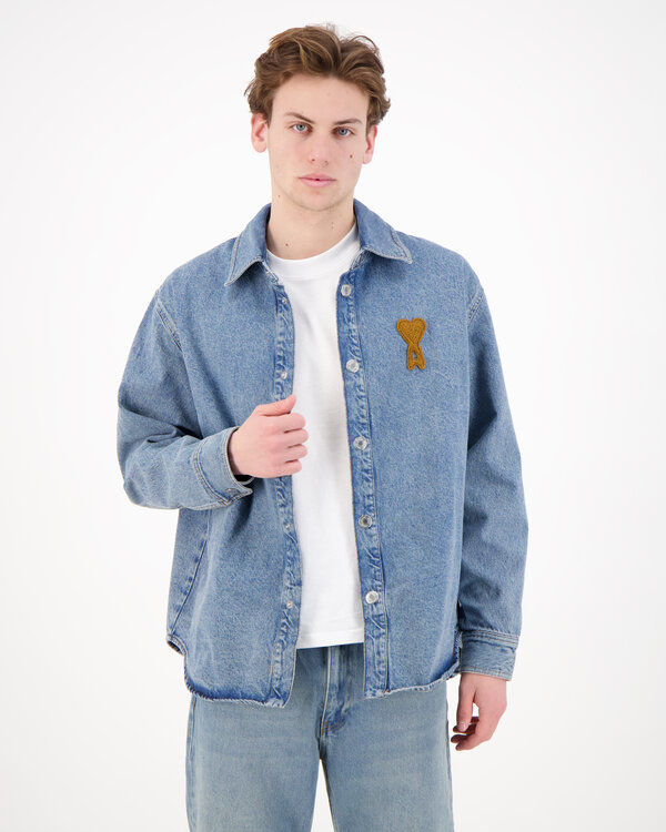 Gebreide Ami De Coeur Overshirt Blau