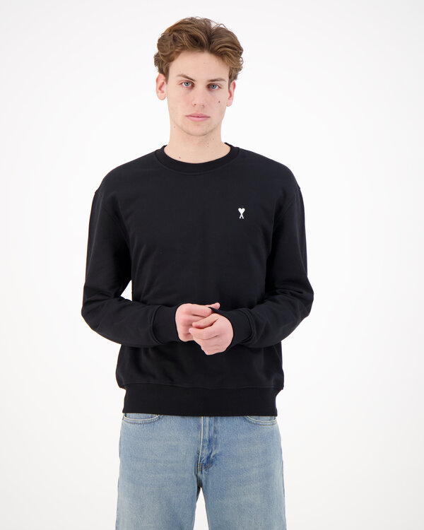 Ami De Coeur White Logo Sweater Schwarz