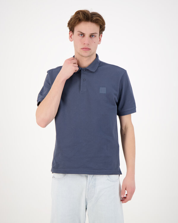 2200002 50/2 Organic Cotton Pique SI Ghost Polo Blauw
