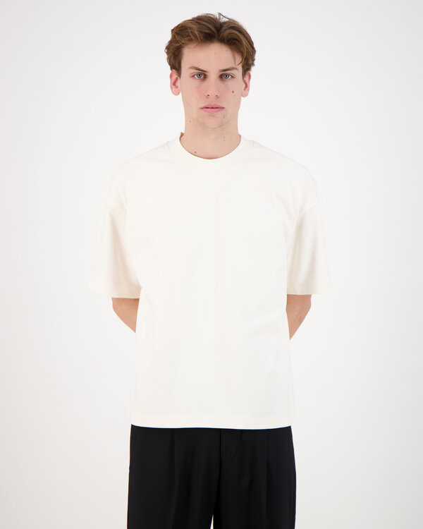 Mock Neck T-Shirt Creme