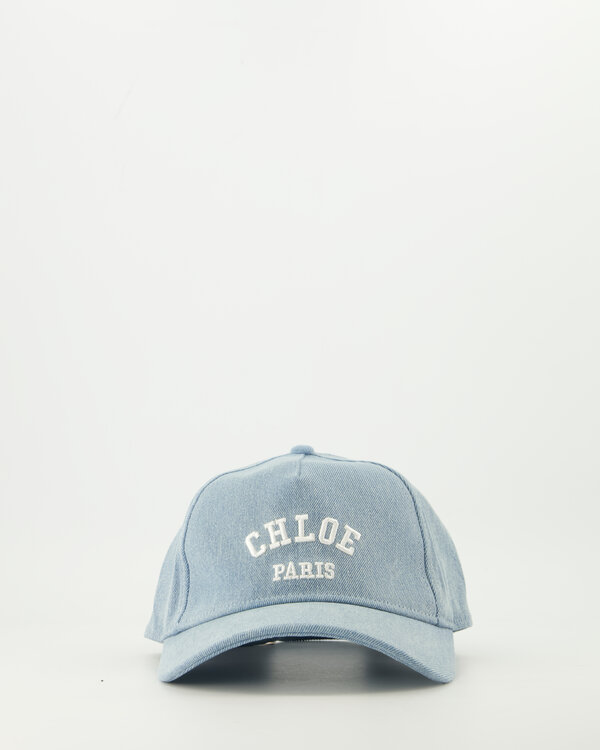 Chloe Denim Cap Blau