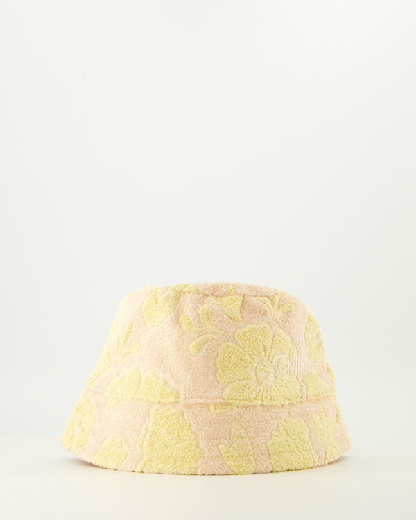 Floral Jacquard Hat Gelb