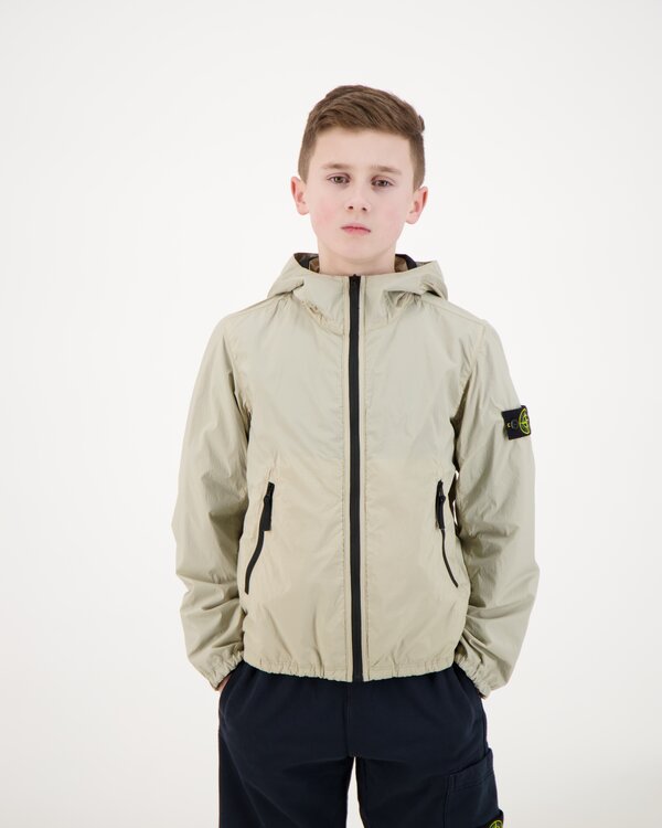 4100012 Recycled Light Nylon Canvas Jacket Sand