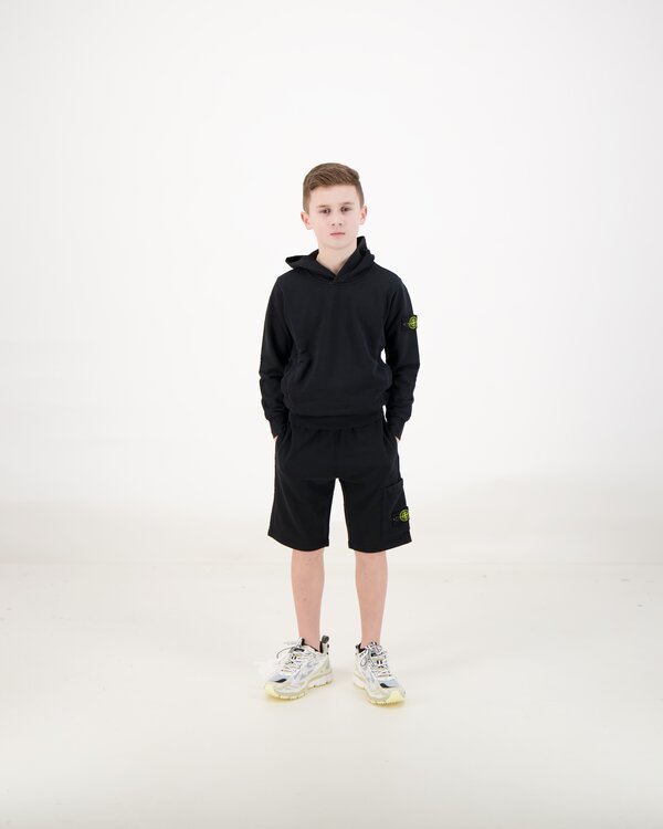 6200006 Bio Baumwolle Fleece Shorts Schwarz