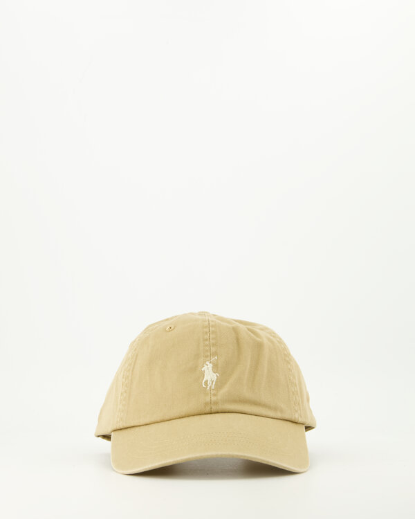 Iconische Katoenen Chino Baseballpet Beige