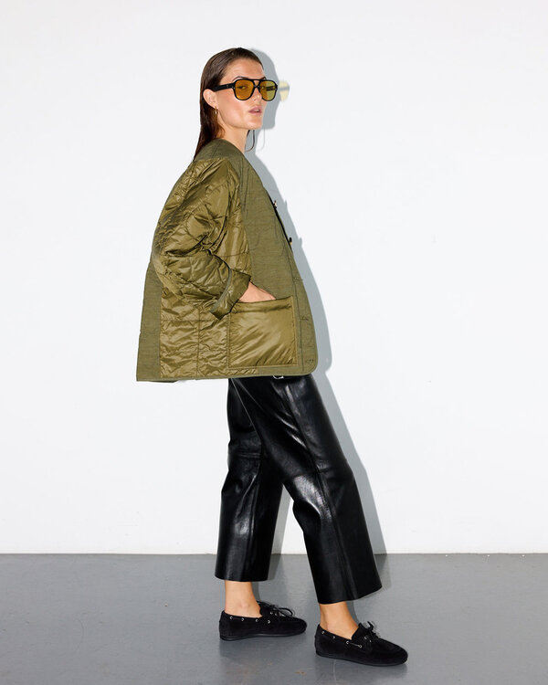 Shaw Quilted Jacke Olive