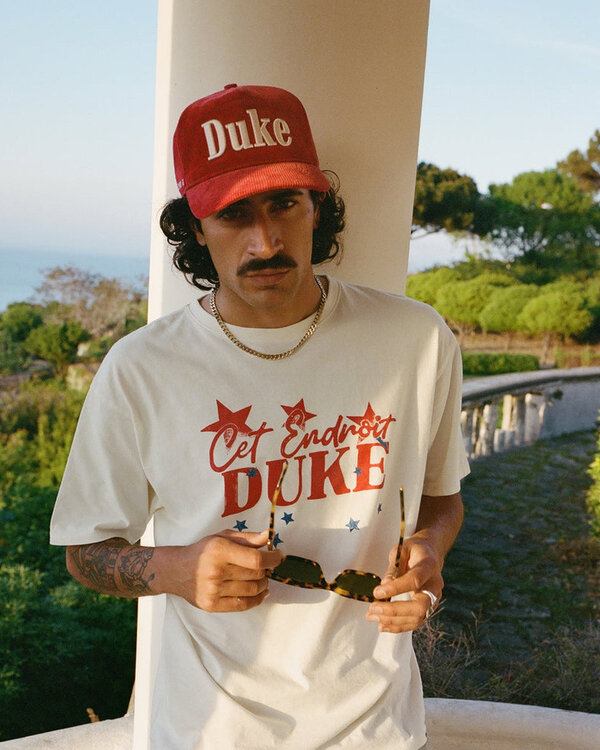 Duke Corduroy Cap Red