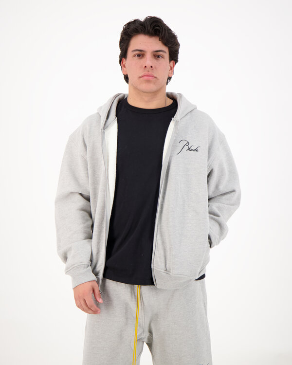 Classique Zip Up Hoodie Grey