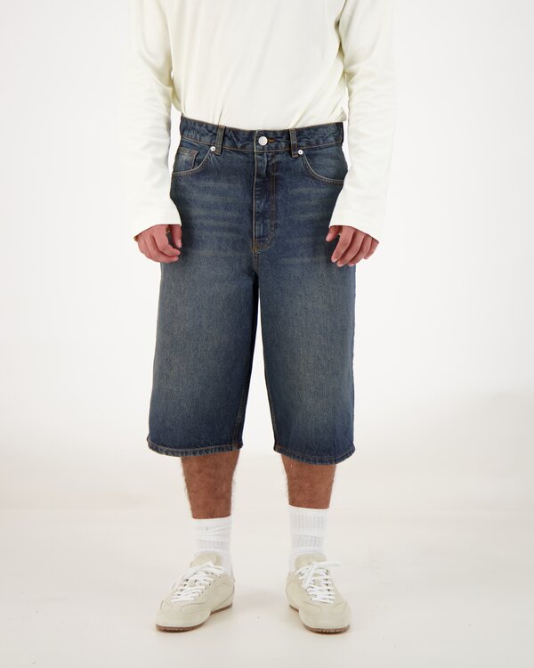 Denim Shorts Dunkelblau