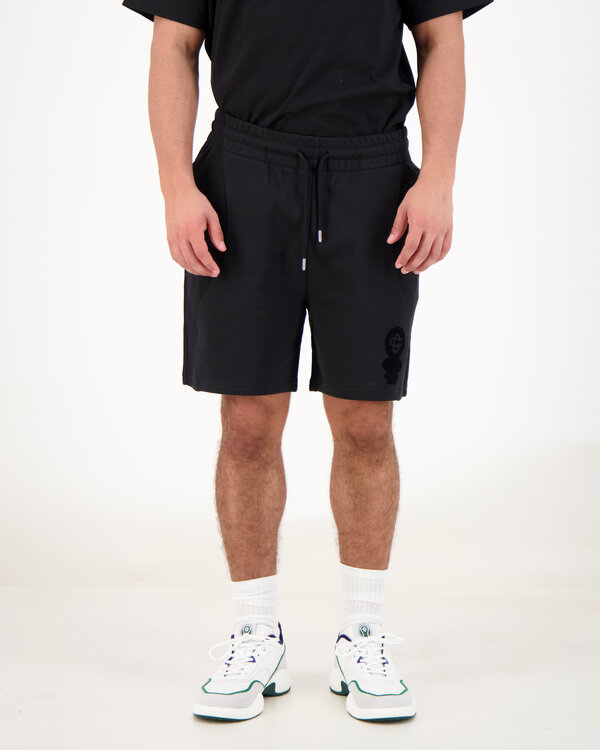 Squash Logo Flock Print short Schwarz