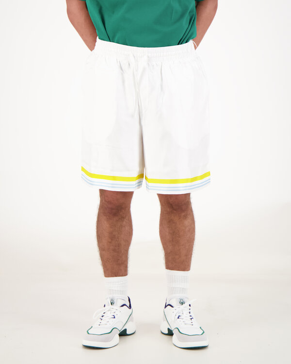 Tennis Landscape Silk Shorts Groen