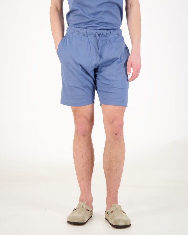 Interlock Supima Sport Shorts M.Blauw